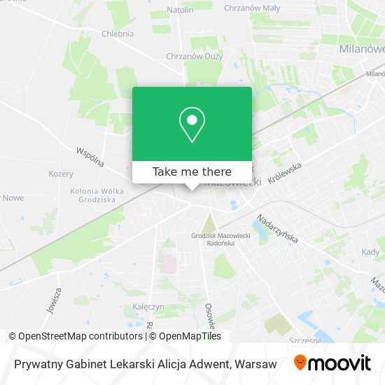 Prywatny Gabinet Lekarski Alicja Adwent map