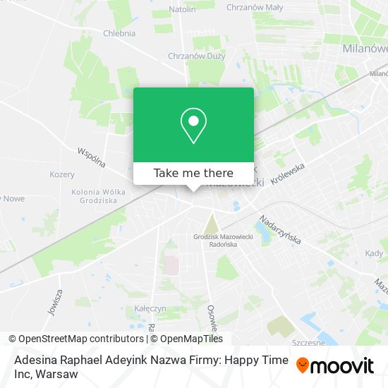 Adesina Raphael Adeyink Nazwa Firmy: Happy Time Inc map