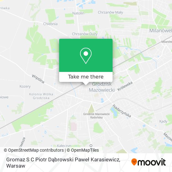 Gromaz S C Piotr Dąbrowski Paweł Karasiewicz map