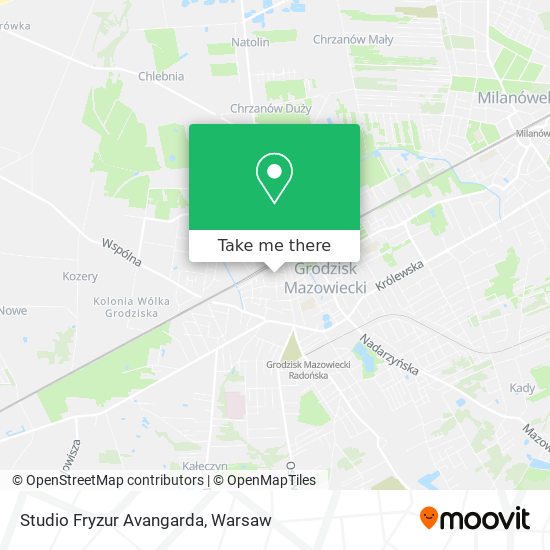 Studio Fryzur Avangarda map