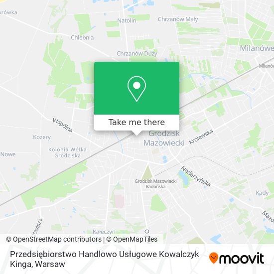 Przedsiębiorstwo Handlowo Usługowe Kowalczyk Kinga map