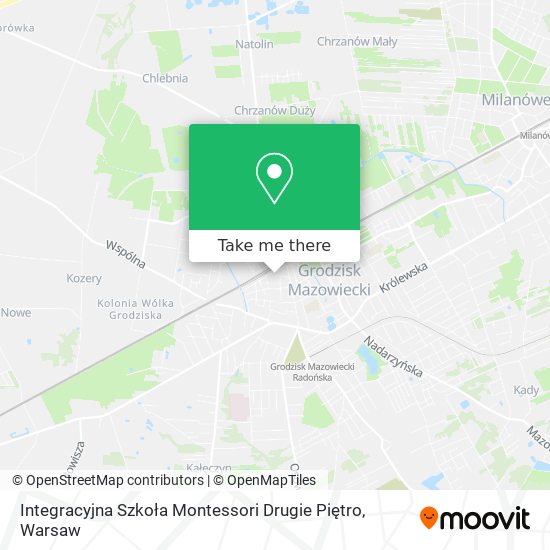 Integracyjna Szkoła Montessori Drugie Piętro map