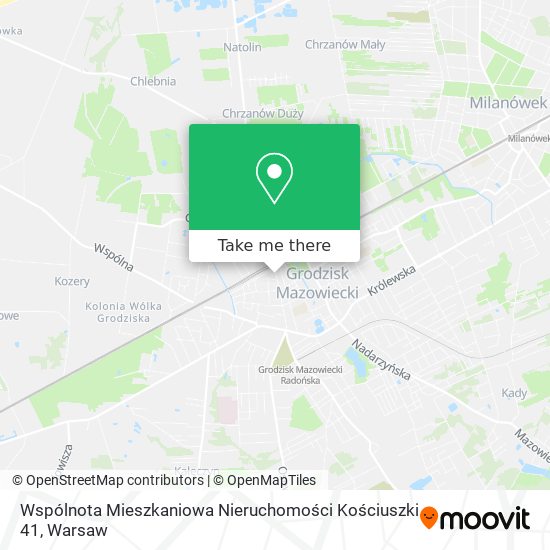 Wspólnota Mieszkaniowa Nieruchomości Kościuszki 41 map