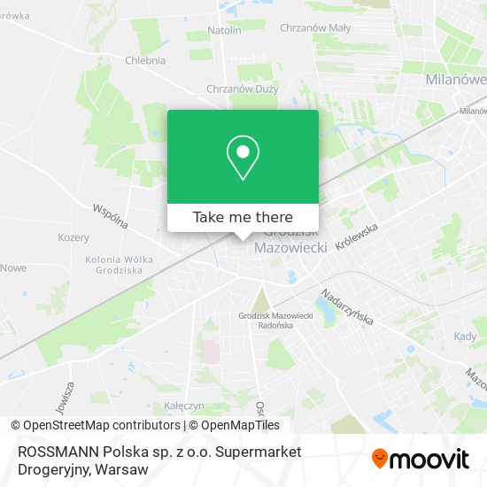 ROSSMANN Polska sp. z o.o. Supermarket Drogeryjny map