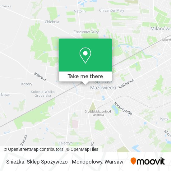 Śnieżka. Sklep Spożywczo - Monopolowy map