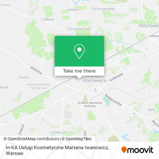 In-KA Usługi Kosmetyczne Marzena Iwanowicz map