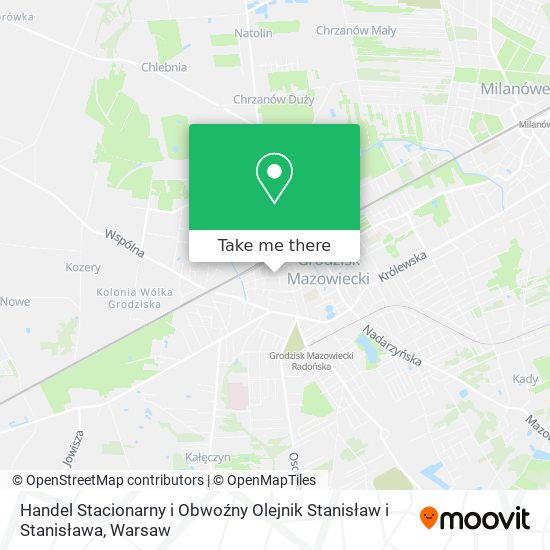 Handel Stacionarny i Obwoźny Olejnik Stanisław i Stanisława map