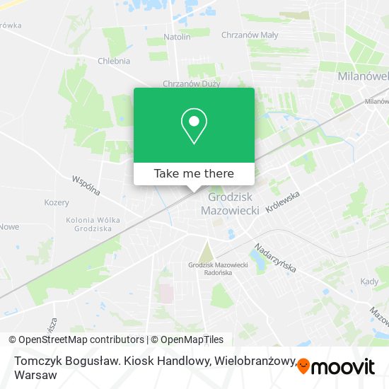 Tomczyk Bogusław. Kiosk Handlowy, Wielobranżowy map