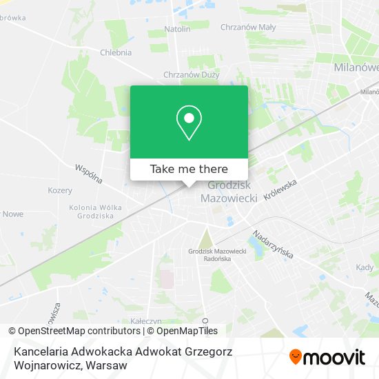 Kancelaria Adwokacka Adwokat Grzegorz Wojnarowicz map