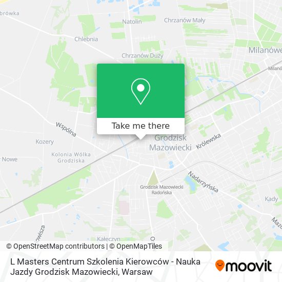 L Masters Centrum Szkolenia Kierowców - Nauka Jazdy Grodzisk Mazowiecki map