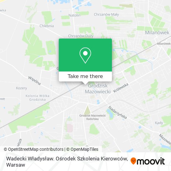 Wadecki Władysław. Ośrodek Szkolenia Kierowców map