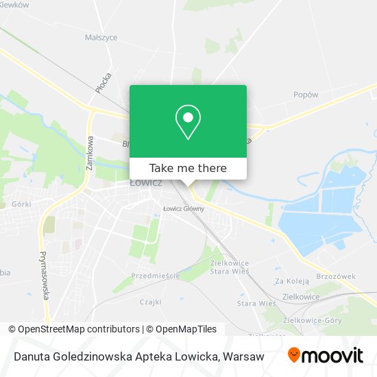 Danuta Goledzinowska Apteka Lowicka map