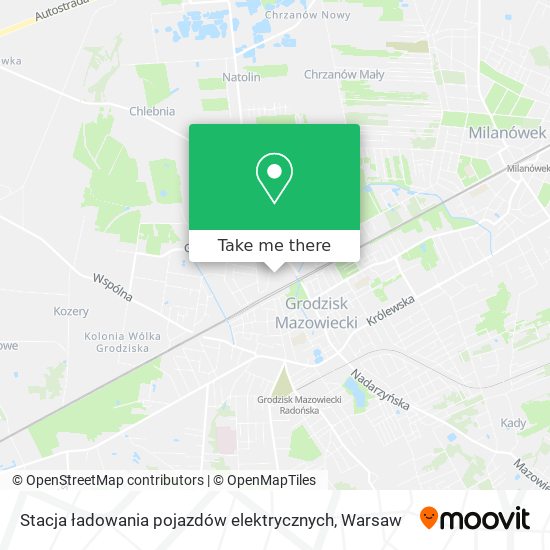 Stacja ładowania pojazdów elektrycznych map