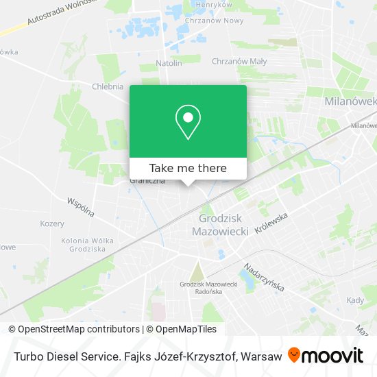 Turbo Diesel Service. Fajks Józef-Krzysztof map