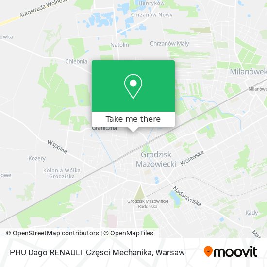 PHU Dago RENAULT Części Mechanika map