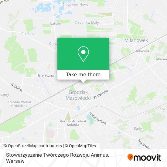 Stowarzyszenie Twórczego Rozwoju Animus map