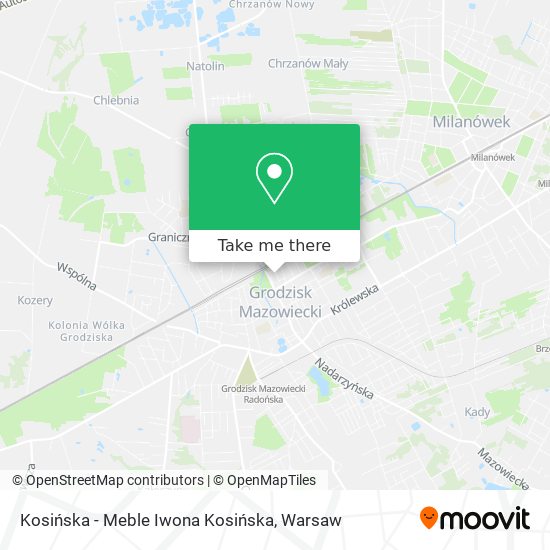 Kosińska - Meble Iwona Kosińska map