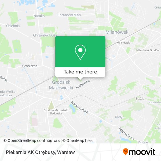 Piekarnia AK Otrębusy map