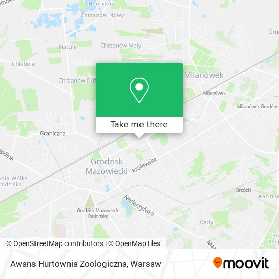 Awans Hurtownia Zoologiczna map