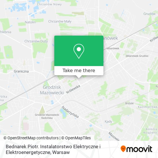 Bednarek Piotr. Instalatorstwo Elektryczne i Elektroenergetyczne map