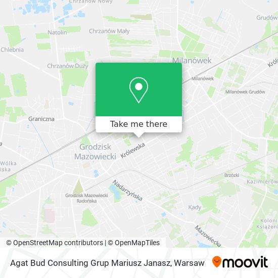 Agat Bud Consulting Grup Mariusz Janasz map