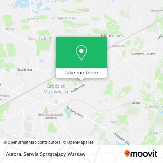 Aurora. Serwis Sprzątający map