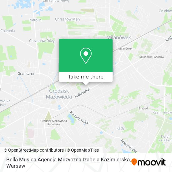 Bella Musica Agencja Muzyczna Izabela Kazimierska map