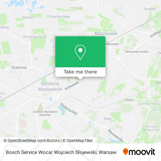 Bosch Service Wocar Wojciech Słojewski map