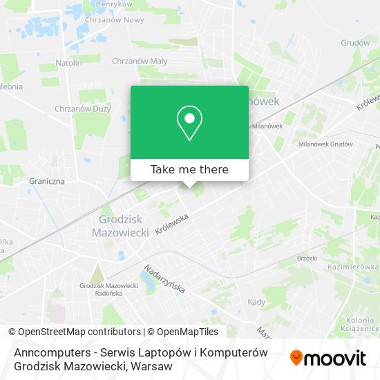 Anncomputers - Serwis Laptopów i Komputerów Grodzisk Mazowiecki map