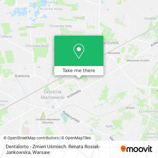 Dentalorto - Zmień Uśmiech. Renata Rosiak-Jankowska map