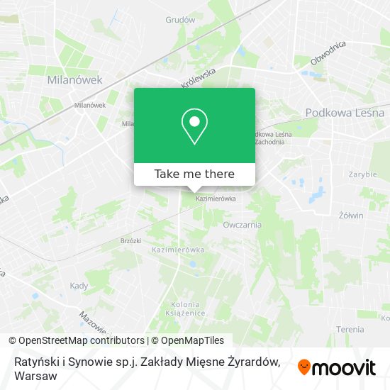 Ratyński i Synowie sp.j. Zakłady Mięsne Żyrardów map