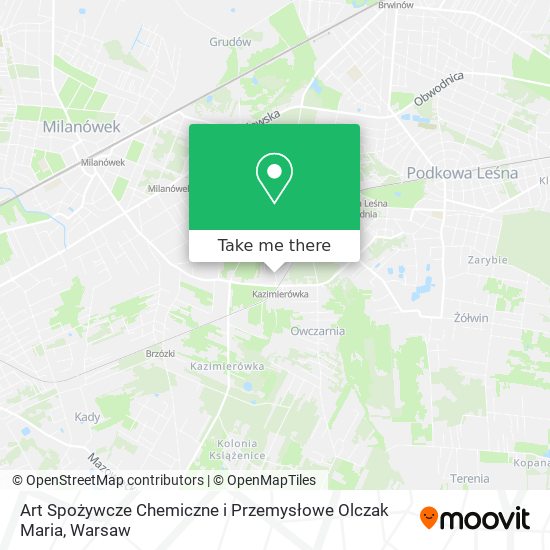 Art Spożywcze Chemiczne i Przemysłowe Olczak Maria map