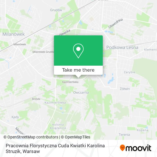 Pracownia Florystyczna Cuda Kwiatki Karolina Struzik map