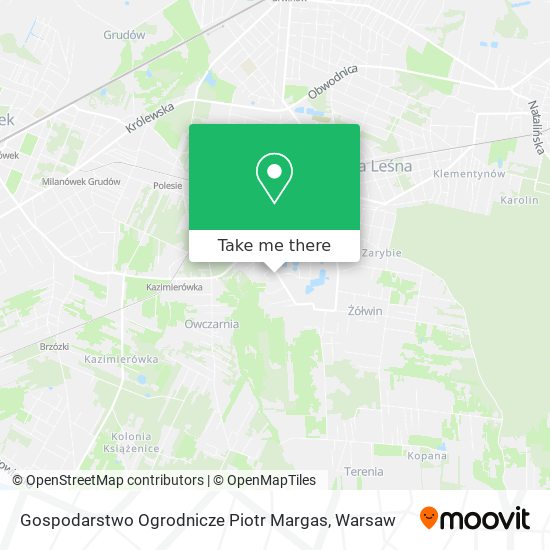 Gospodarstwo Ogrodnicze Piotr Margas map