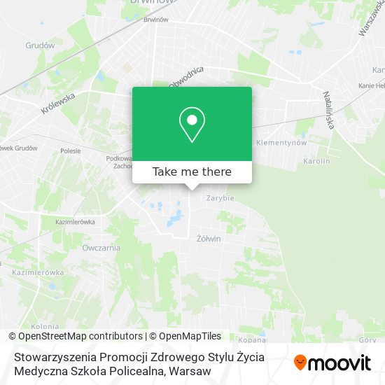 Stowarzyszenia Promocji Zdrowego Stylu Życia Medyczna Szkoła Policealna map