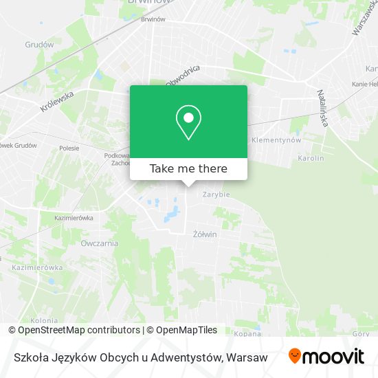 Szkoła Języków Obcych u Adwentystów map