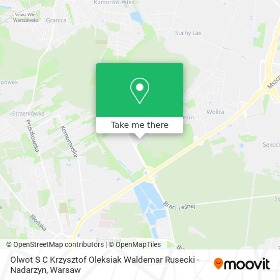 Olwot S C Krzysztof Oleksiak Waldemar Rusecki - Nadarzyn map