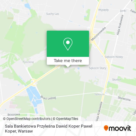 Sala Bankietowa Przyleśna Dawid Koper Paweł Koper map