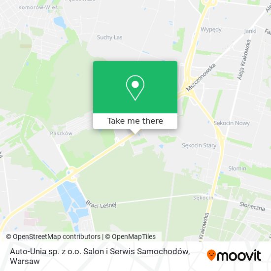 Auto-Unia sp. z o.o. Salon i Serwis Samochodów map