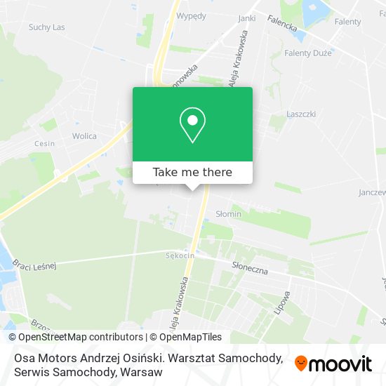 Osa Motors Andrzej Osiński. Warsztat Samochody, Serwis Samochody map