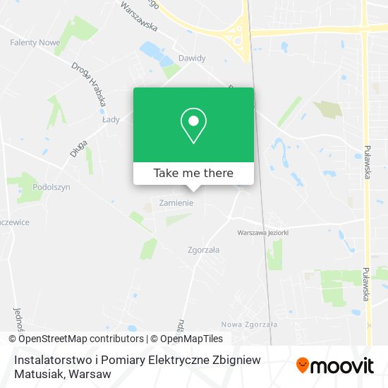 Instalatorstwo i Pomiary Elektryczne Zbigniew Matusiak map