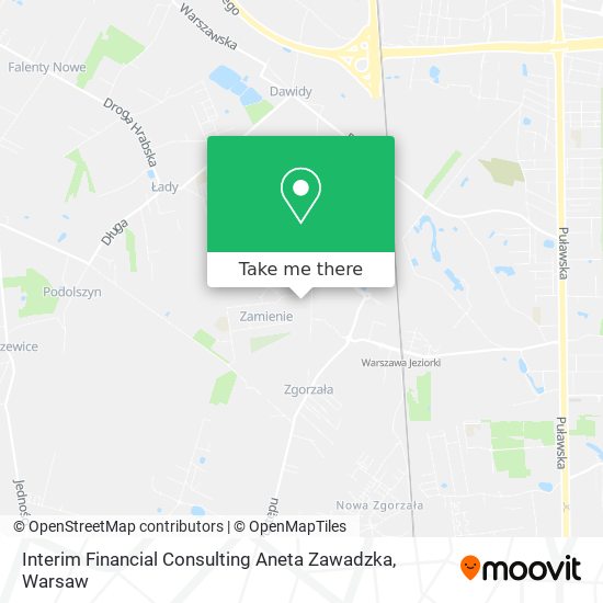 Interim Financial Consulting Aneta Zawadzka map