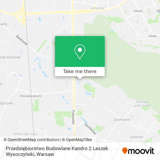 Przedsiębiorstwo Budowlane Kandro 2 Leszek Wysoczyński map