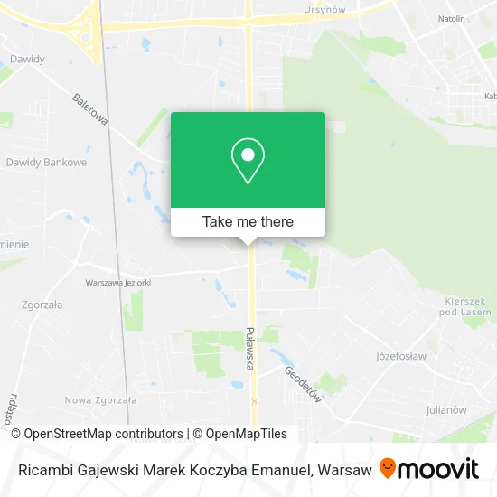 Ricambi Gajewski Marek Koczyba Emanuel map