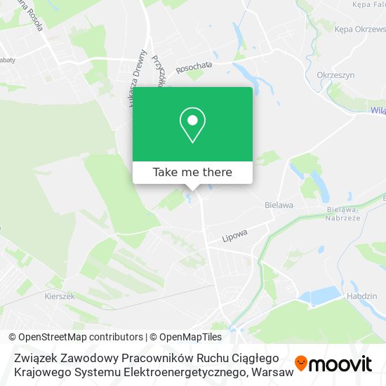 Związek Zawodowy Pracowników Ruchu Ciągłego Krajowego Systemu Elektroenergetycznego map