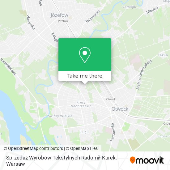 Sprzedaż Wyrobów Tekstylnych Radomił Kurek map