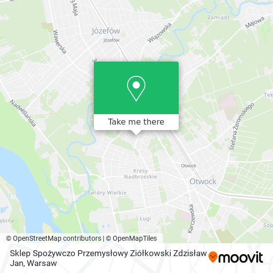 Sklep Spożywczo Przemysłowy Ziółkowski Zdzisław Jan map