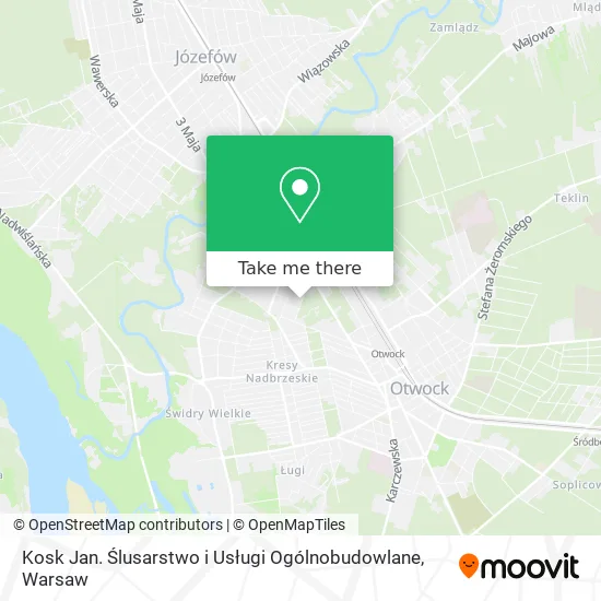 Kosk Jan. Ślusarstwo i Usługi Ogólnobudowlane map