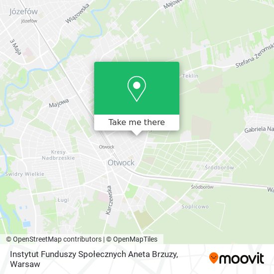 Instytut Funduszy Społecznych Aneta Brzuzy map