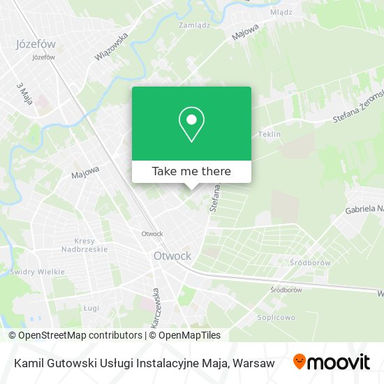 Kamil Gutowski Usługi Instalacyjne Maja map